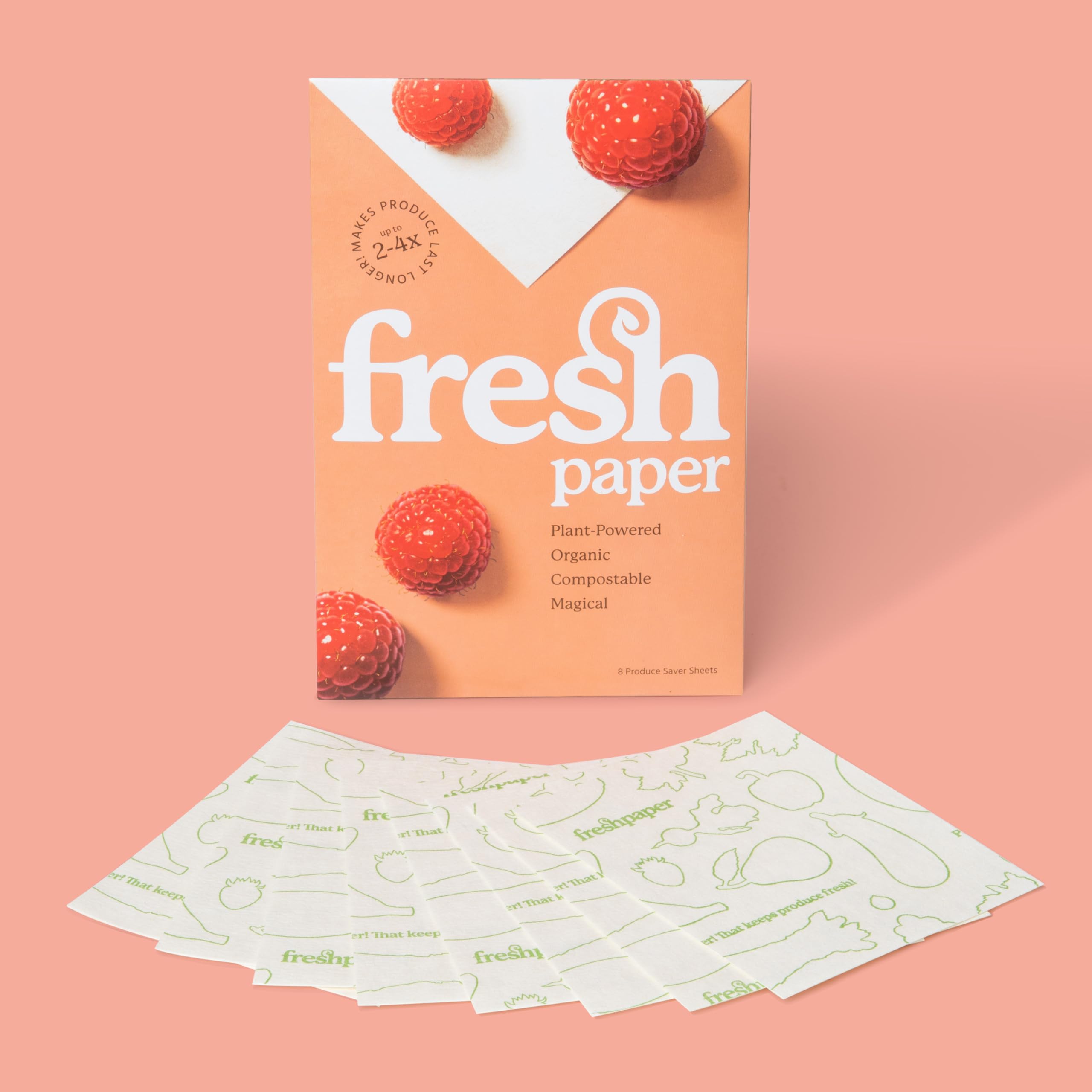 The FreshGlow Co. USA-made FRESHPAPER emphasizes eco-friendly storage.