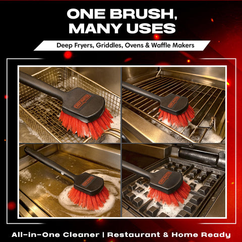 THE FRYOILSAVER COMPANY deep kitchen brush wide-angle reaches tight corners