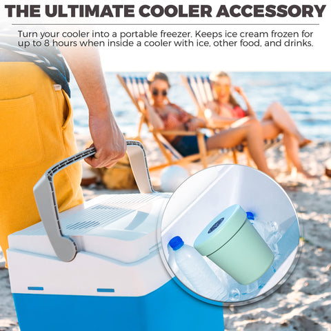 The Ice Cream Canteen on a picnic setup demonstrates convenient dessert anywhere.