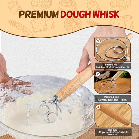 The Kitchen Emporium linen liner prevents sticking during proofing