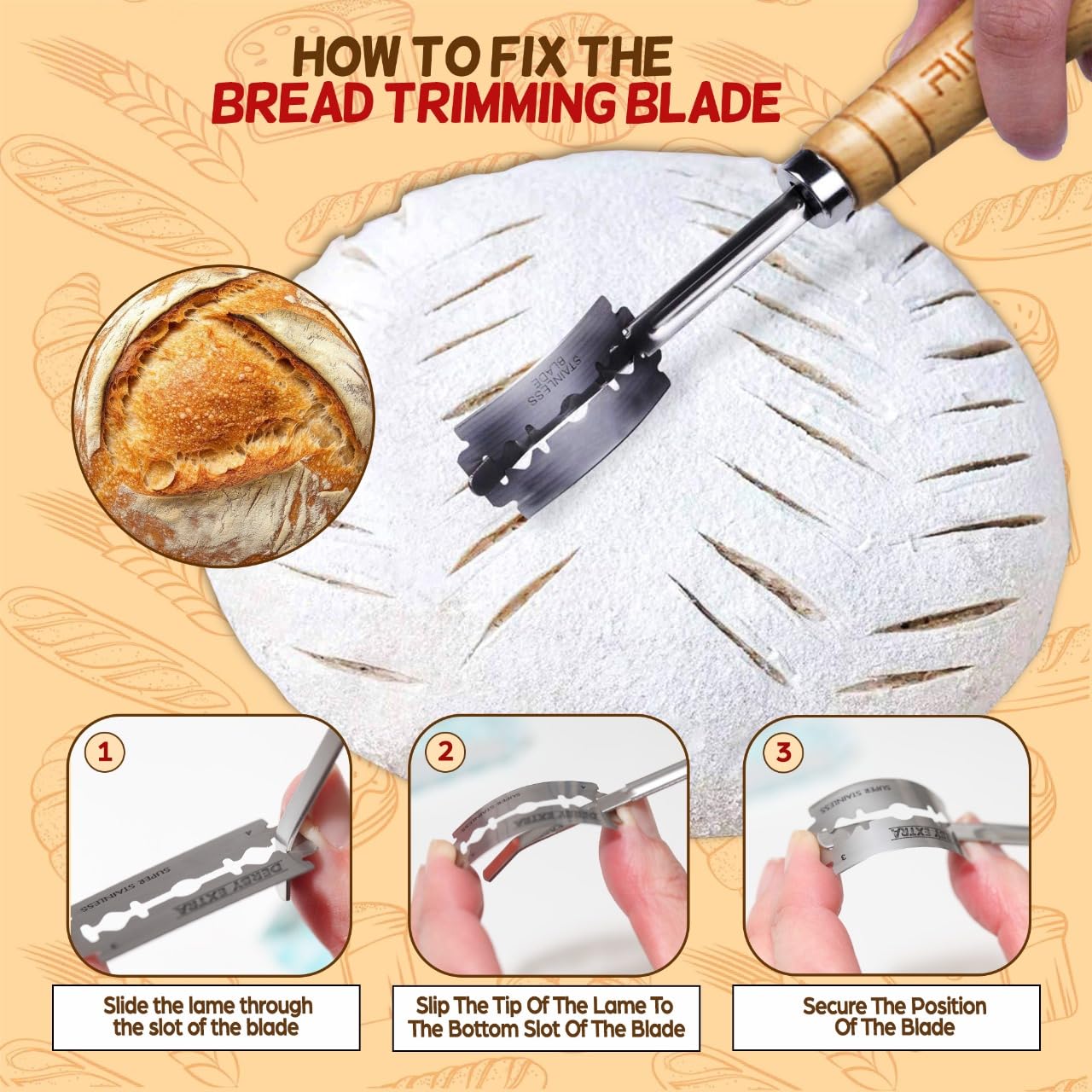 The Kitchen Emporium silicone spatula for easy dough handling