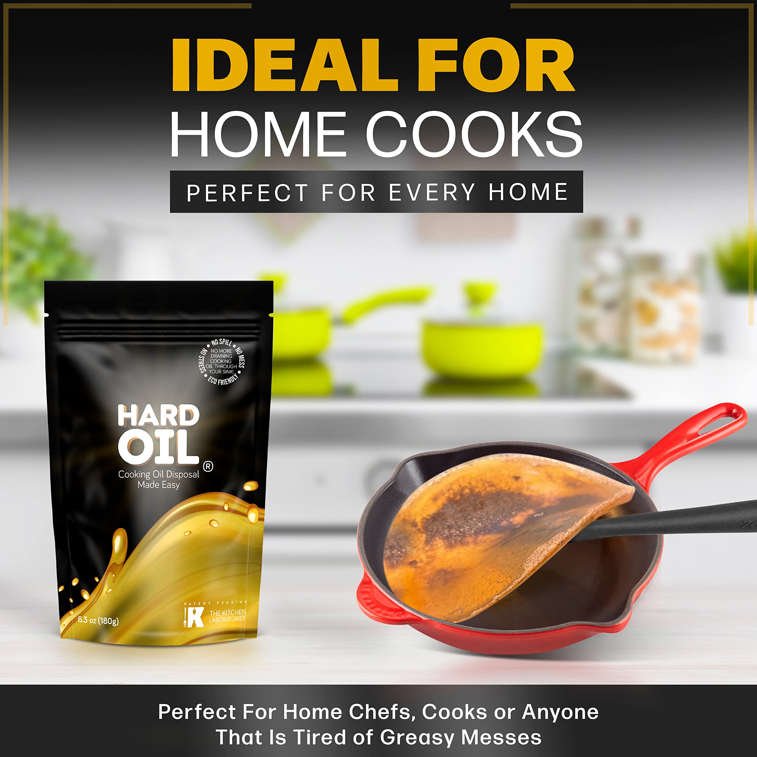 HARD OIL fast-acting use makes disposal quick and tidy.