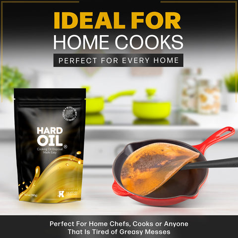 HARD OIL fast-acting use makes disposal quick and tidy.