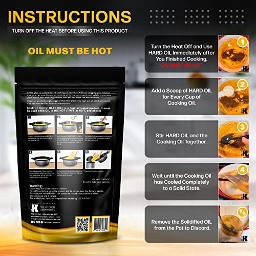 HARD OIL measure ensures consistent solidification of used oil.