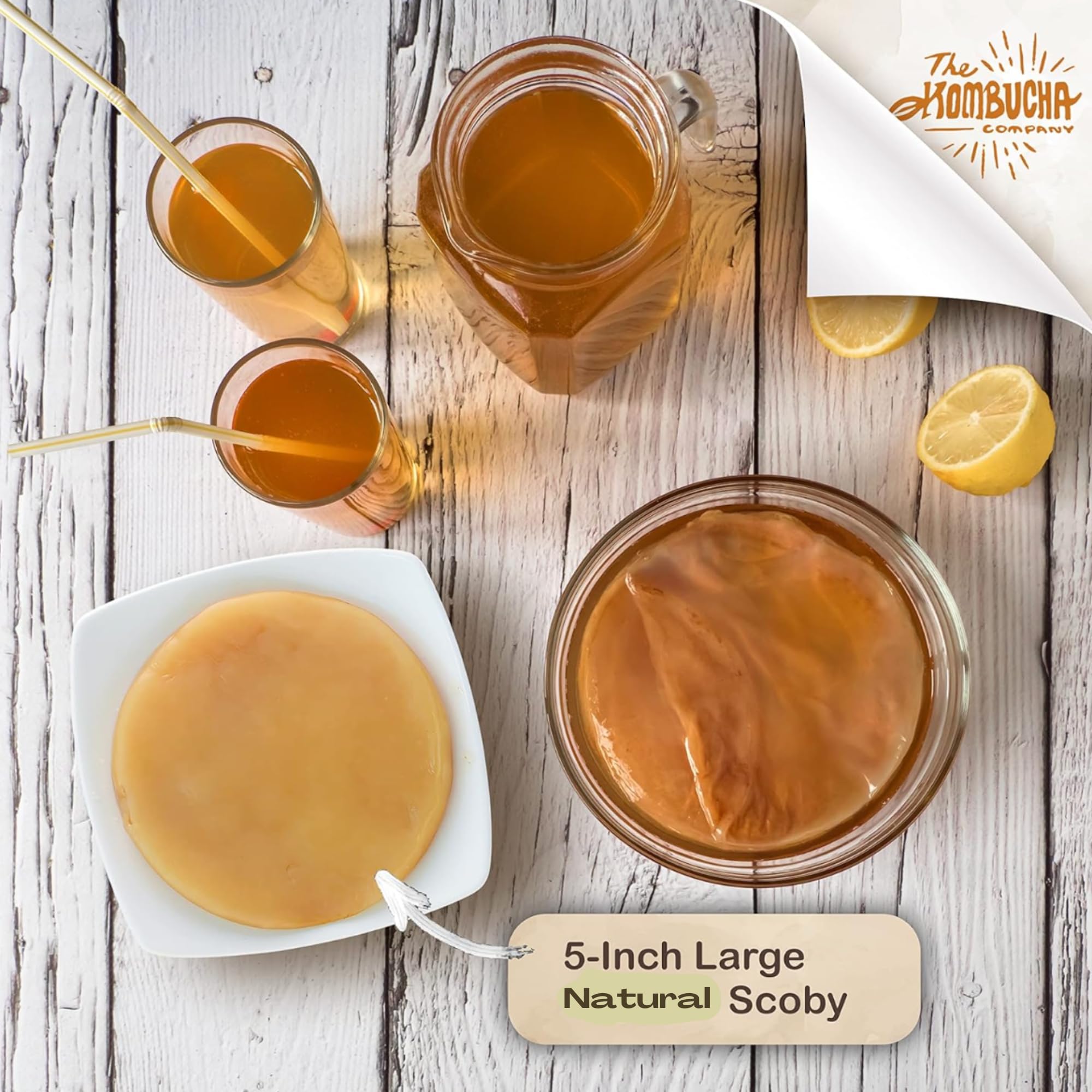The Kombucha Company 4 oz starter liquid begins your fermentation.