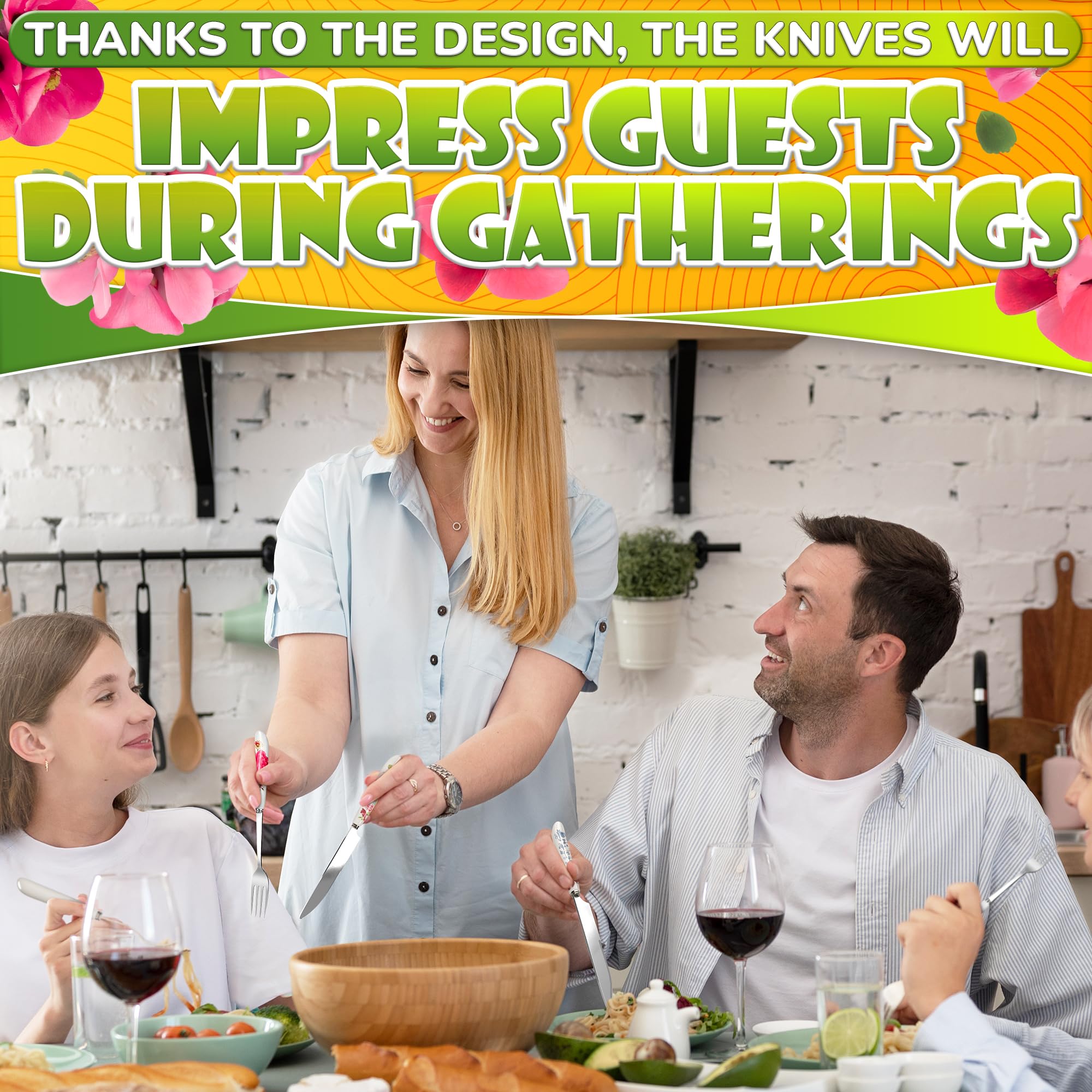 Bright floral design adds charm to brunch and holiday gatherings.
