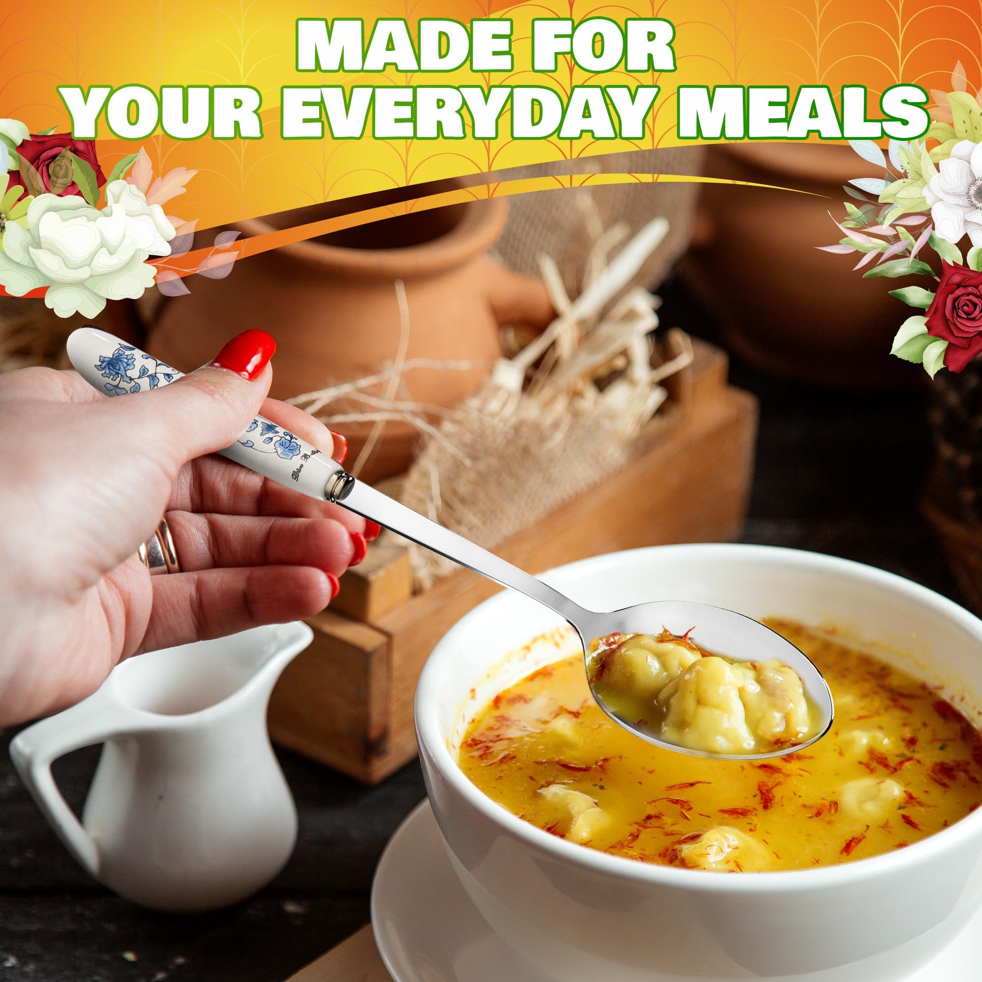 The Little Green Change gift-ready stainless steel spoons.