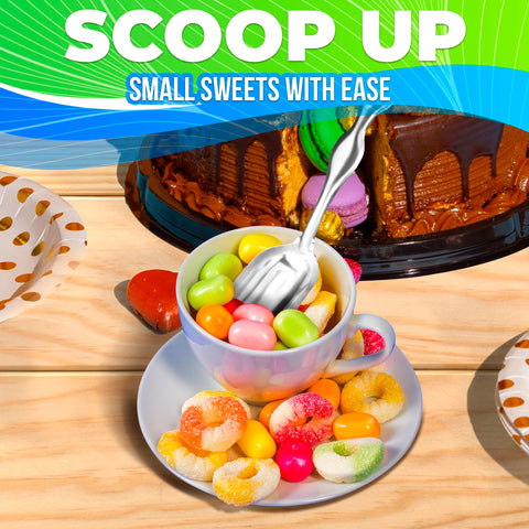 The Little Green Change mini scoops feature a space-saving design