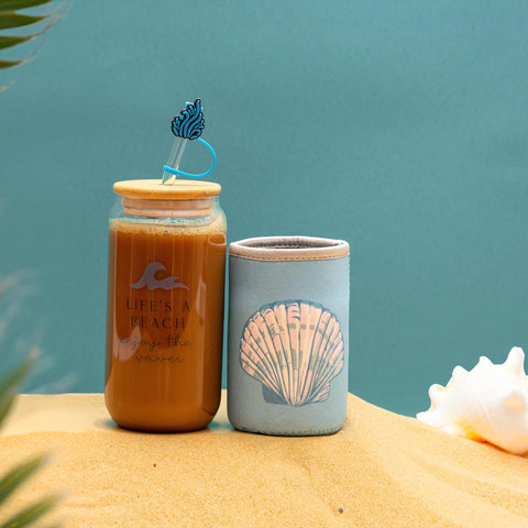 The Love Crate Co. straw stopper keeps dust out and splashes away