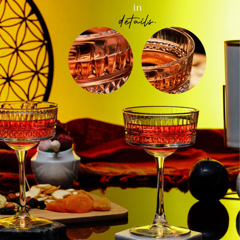 the mask el turko vintage glass bowl and stem ratio adds balanced visual appeal