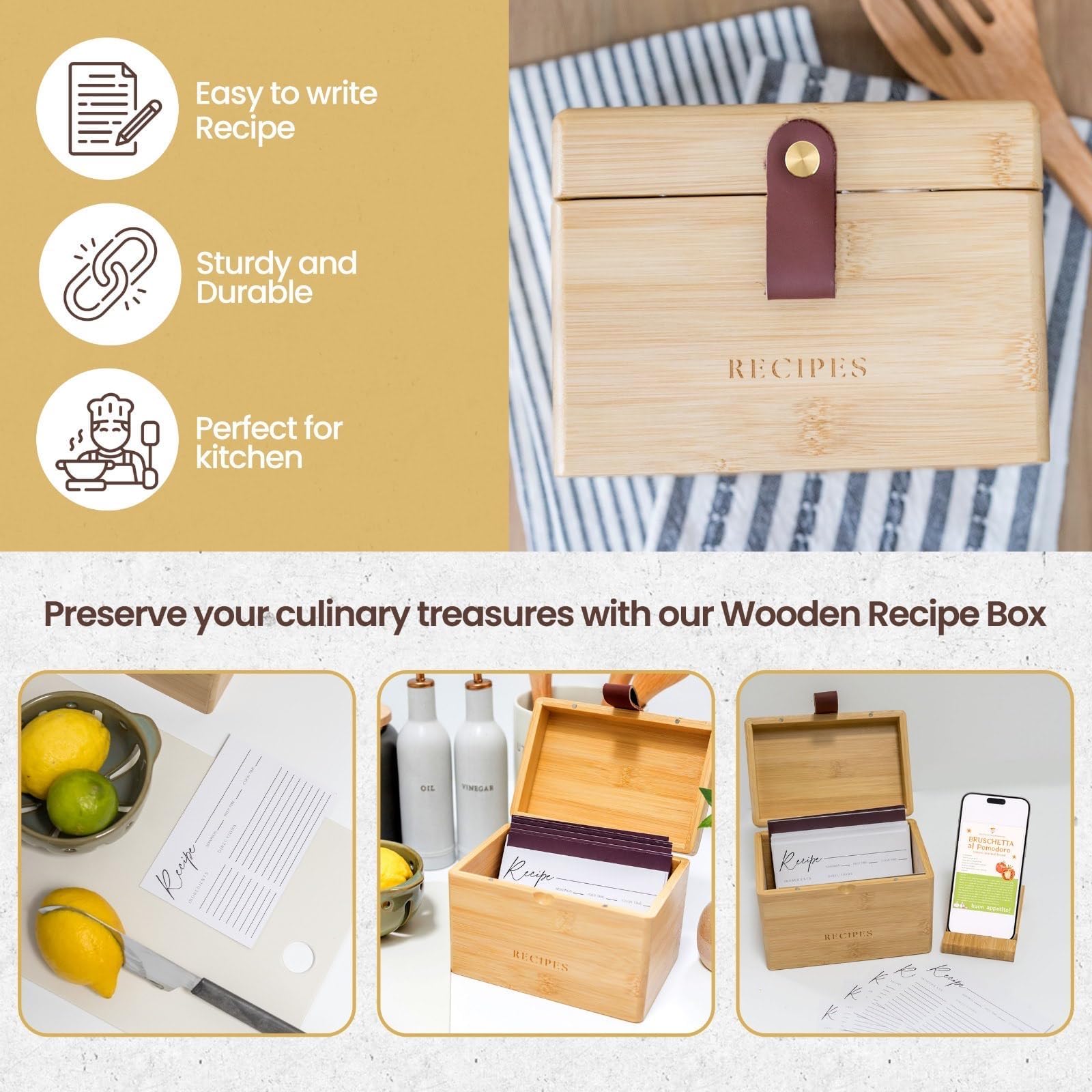 The Modern Ramona built-in top slot for hands-free recipe viewing.