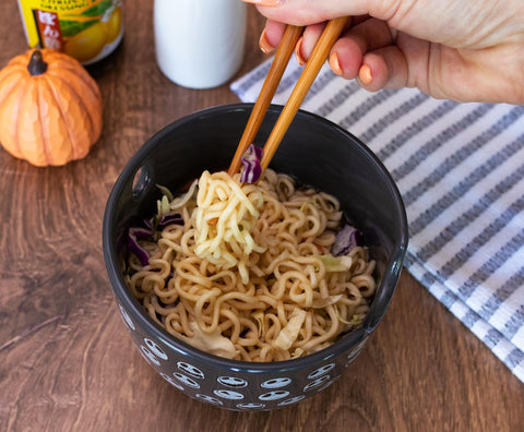 The Nightmare Before Christmas ceramic 20oz bowl is ideal for noodles and soups.