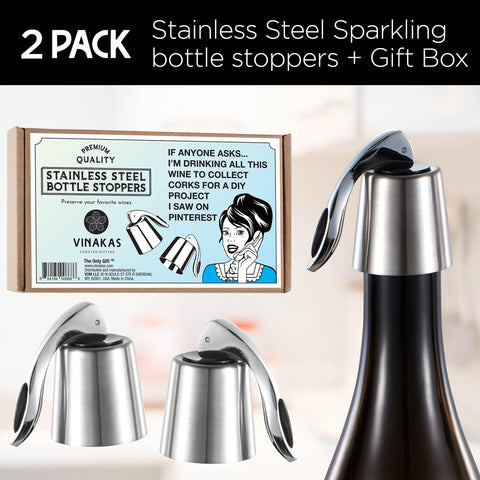 The ONLY GIFT WORTH GIVING bottle saver keeps wine fresh for days.