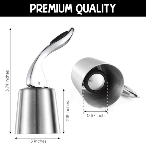 The ONLY GIFT WORTH GIVING bottle sealer on glass demonstrates leakproof performance.