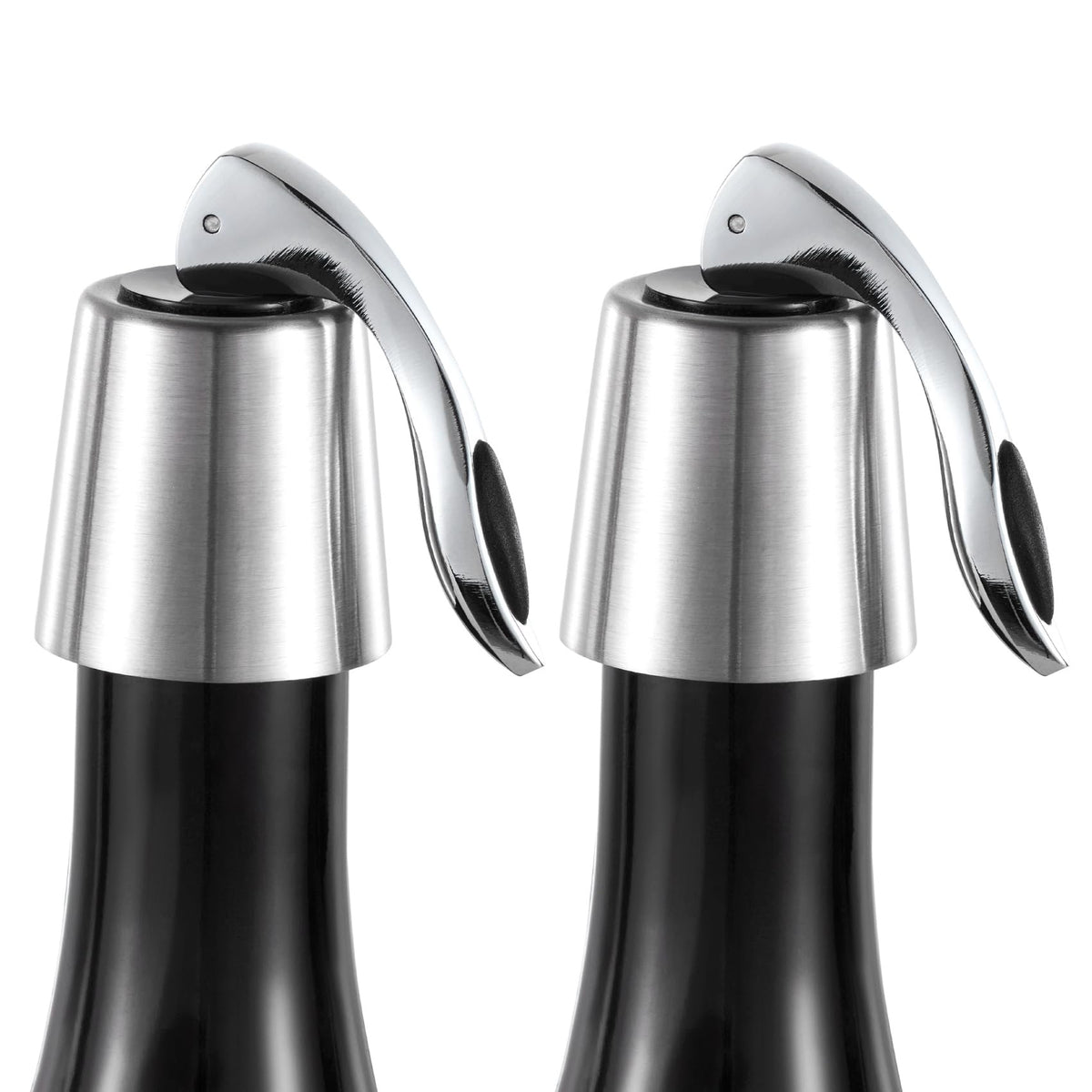 The ONLY GIFT WORTH GIVING stainless bottle sealer creates an airtight seal for freshness.