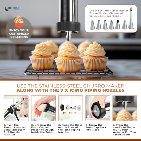 The Shark Kitchenware discs and molds set for creative desserts