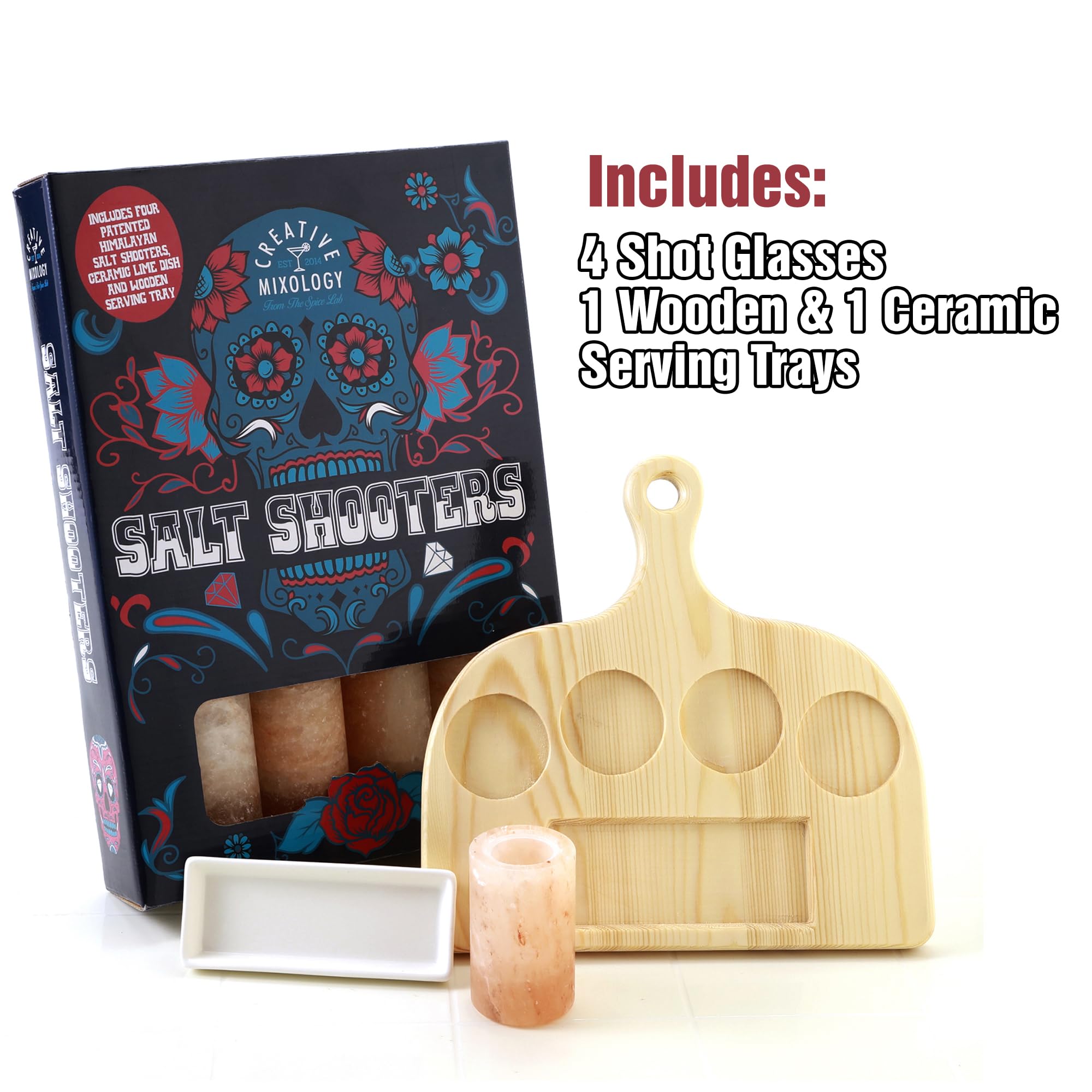 The Spice Lab easy-to-clean damp cloth care for pink salt glasses.