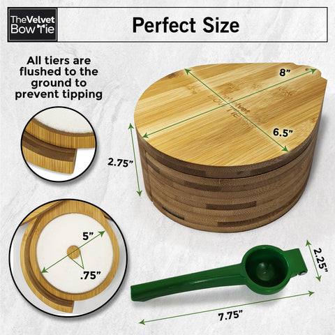 The Velvet Bow Tie rimmer fits diverse glassware up to 5.7 inches.