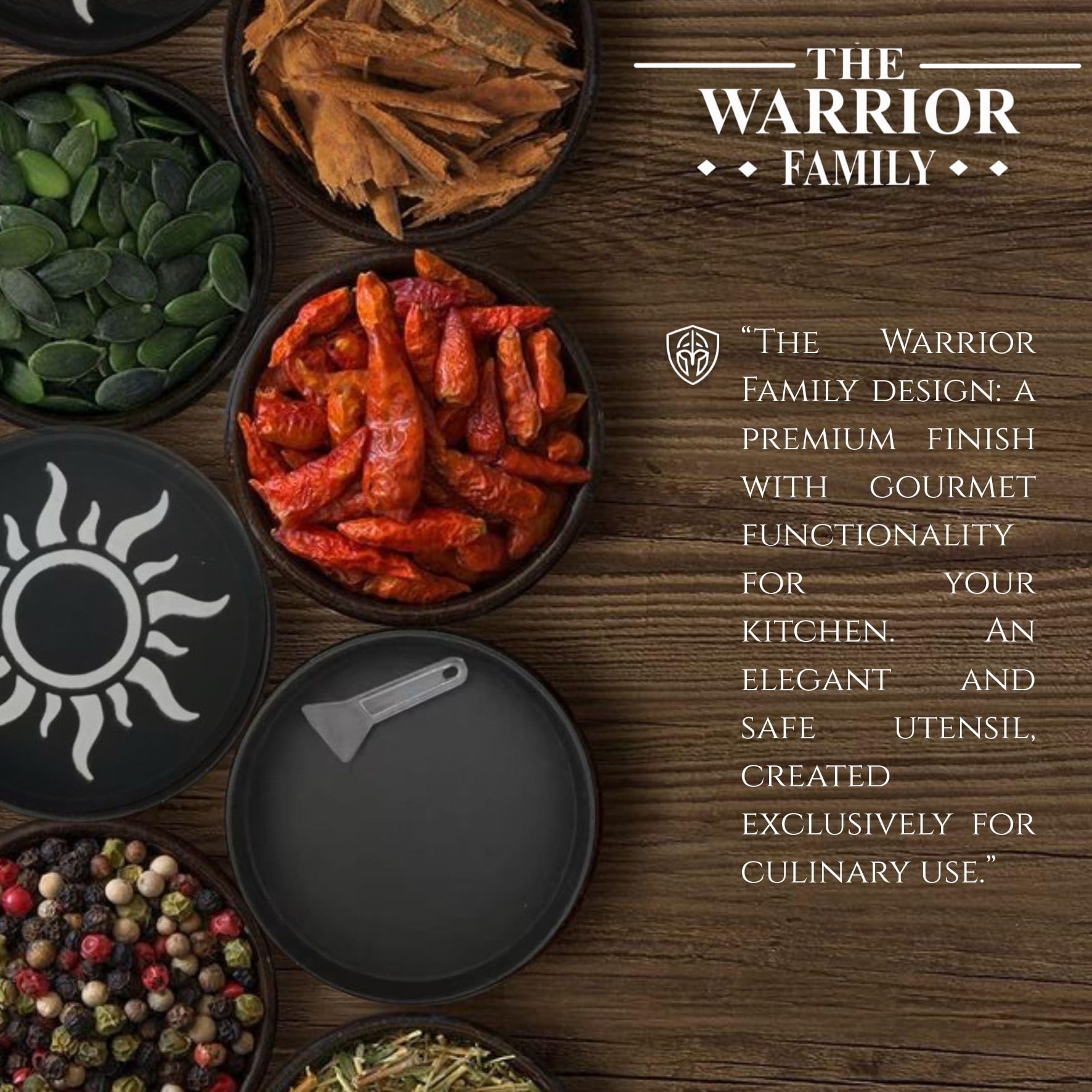 The Warrior Family lid-glow-activation glows in low light for night cooking.