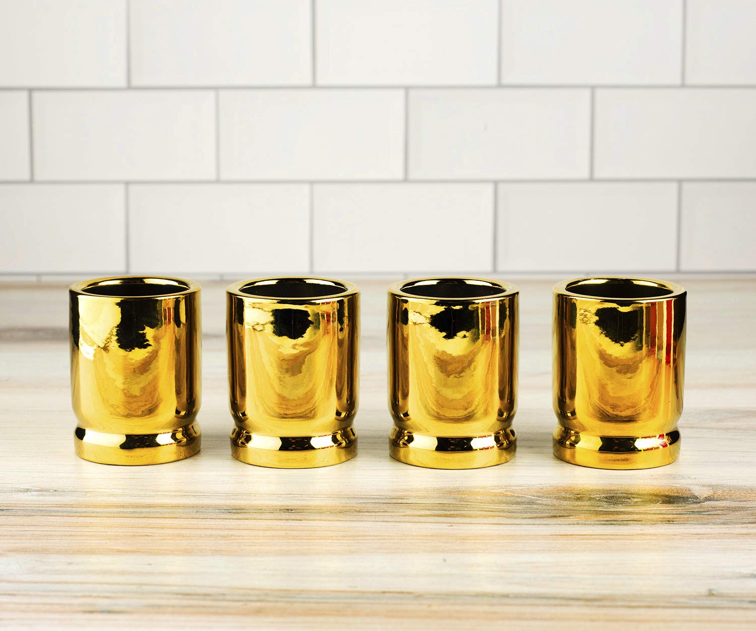The Wine Savant bar-table-display shot glasses add elegance and conversation starters to any setup.
