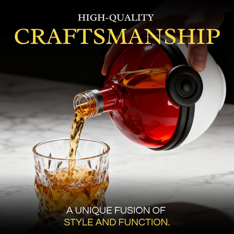 The Wine Savant gaming-themed barware makes a unique display piece and gift.