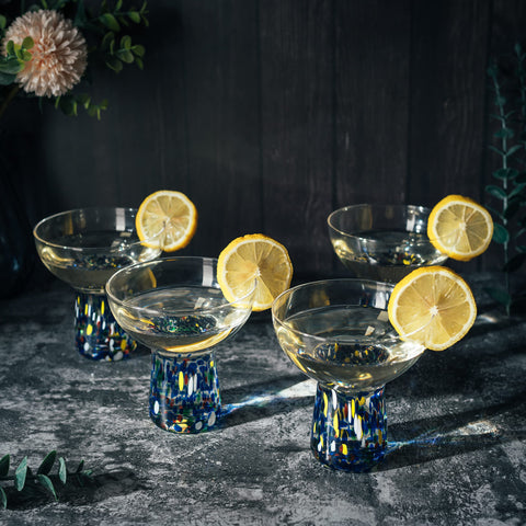 The Wine Savant margarita glasses suited for cocktails, wine, and desserts
