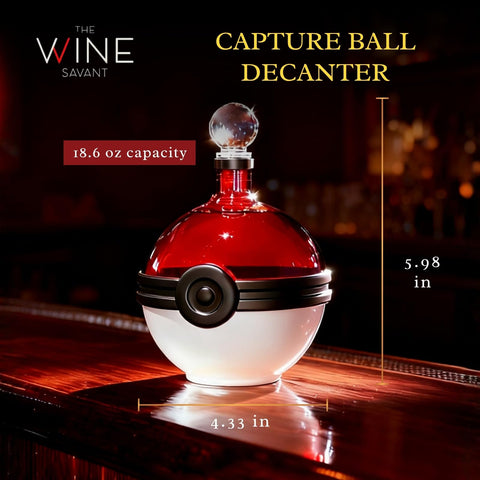 The Wine Savant red-white spherical design adds conversation-worthy decor to any bar.