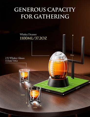 The Wine Things football gift set suits football fans nicely.