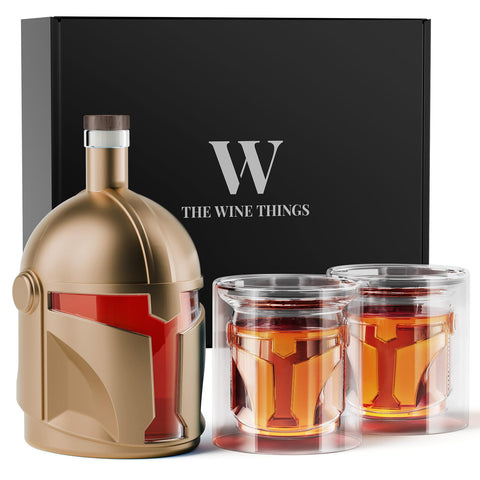 The Wine Things Galaxy helmet decanter elevates your home bar with a futuristic centerpiece.