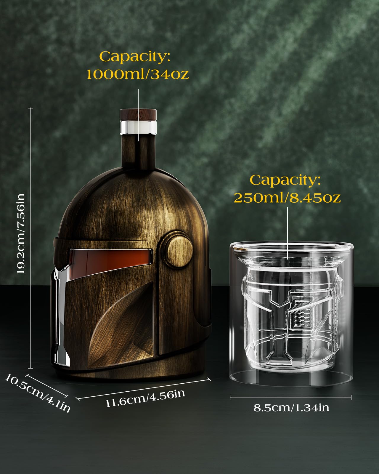 Ideal gift for men and dads, offering a premium whiskey serving set.