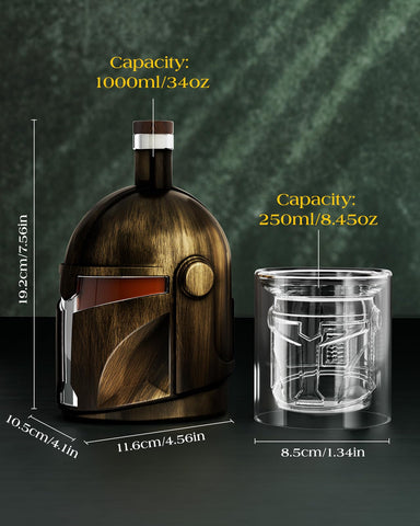 Ideal gift for men and dads, offering a premium whiskey serving set.