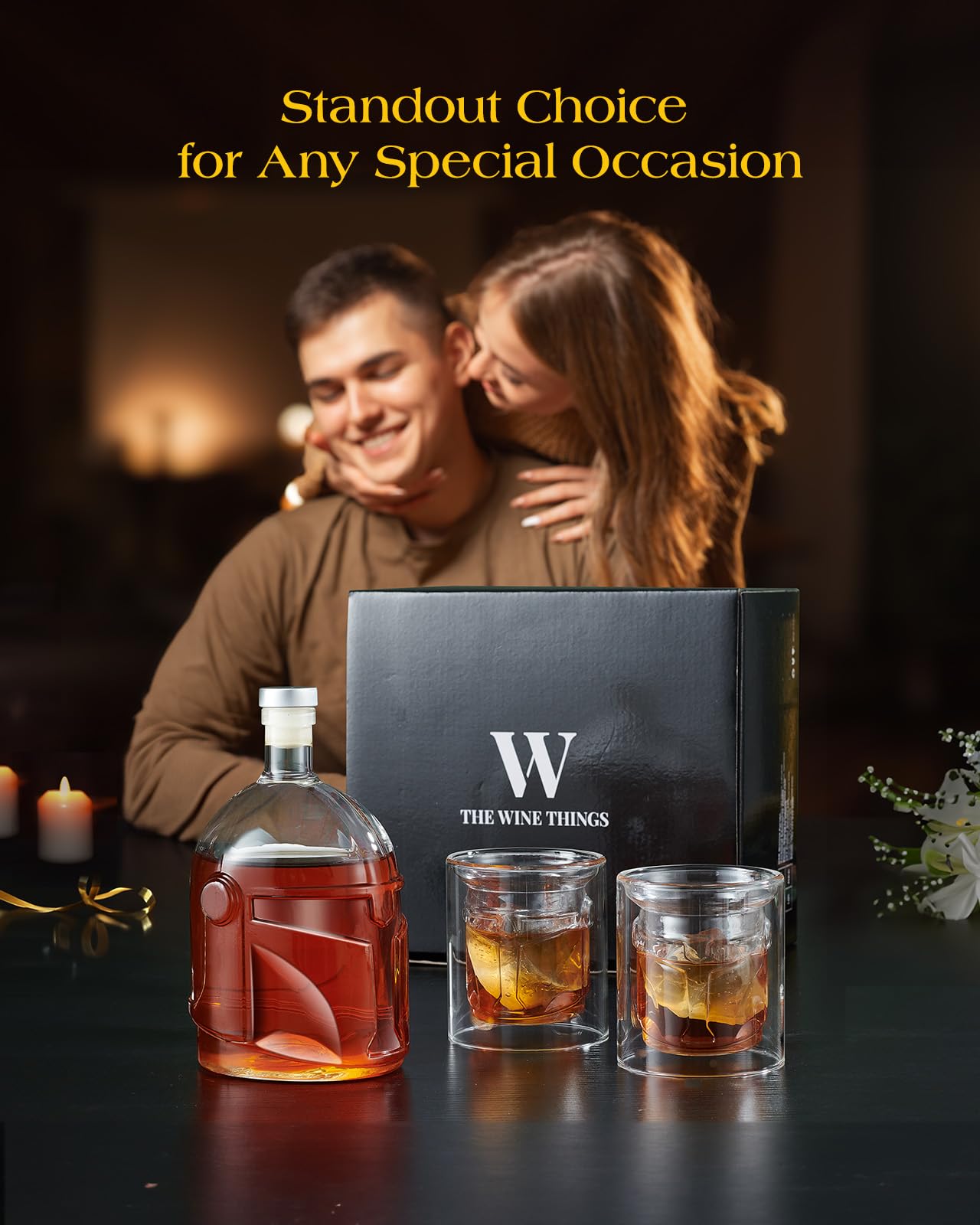 The Wine Things gift set suits celebrations as a memorable keepsake.