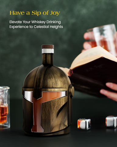 A stylish display piece enhances shelves and bar cred with a bold silhouette.