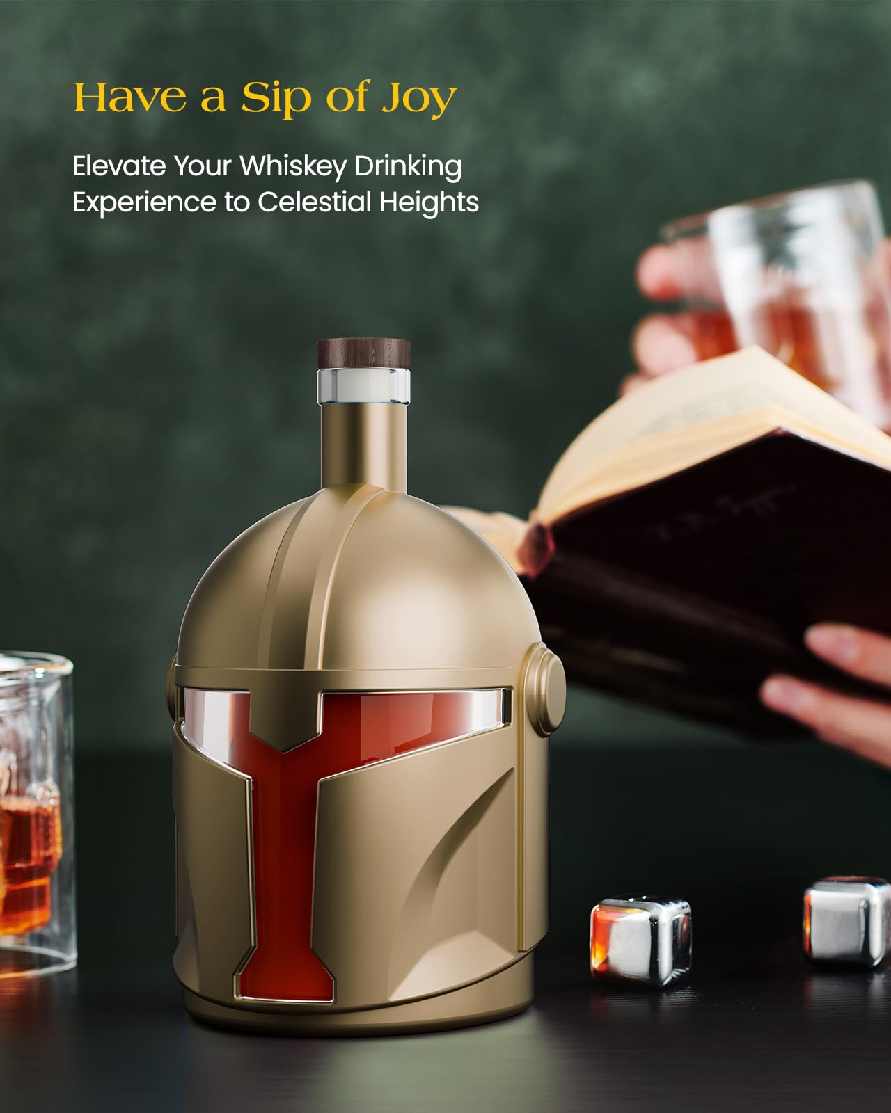 The Wine Things stunning bar display enhances decor with a cosmic silhouette.
