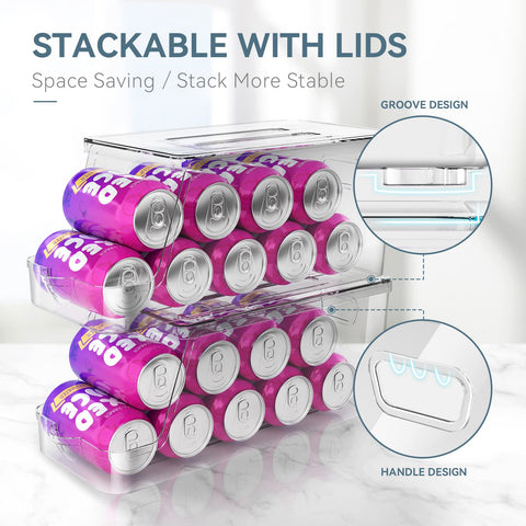 theaoo dispenser automatically rolls cans forward for easy dispensing