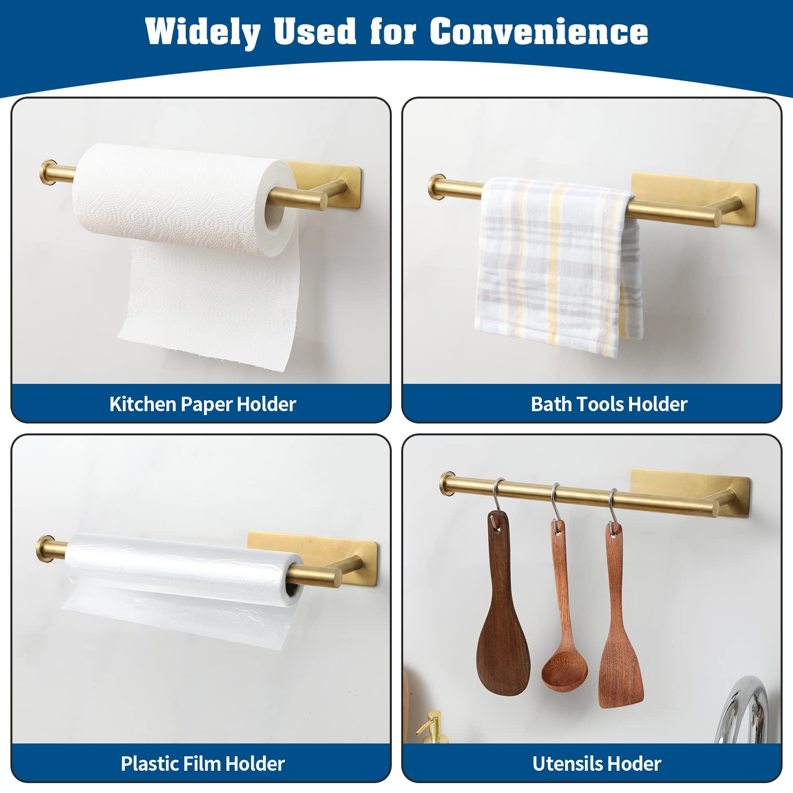 theaoo kitchen organization paper towel rack saves counter space