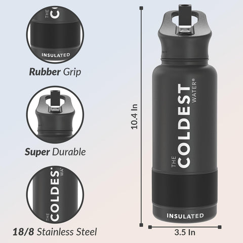The Coldest Water straw lid enables easy sipping during workouts.