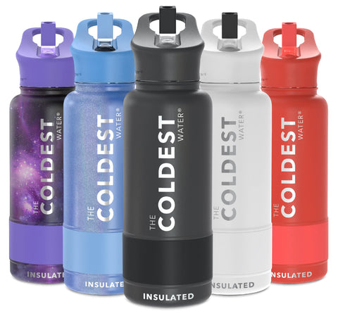 The Coldest Water bottle features a leak-proof seal for mess-free transport.