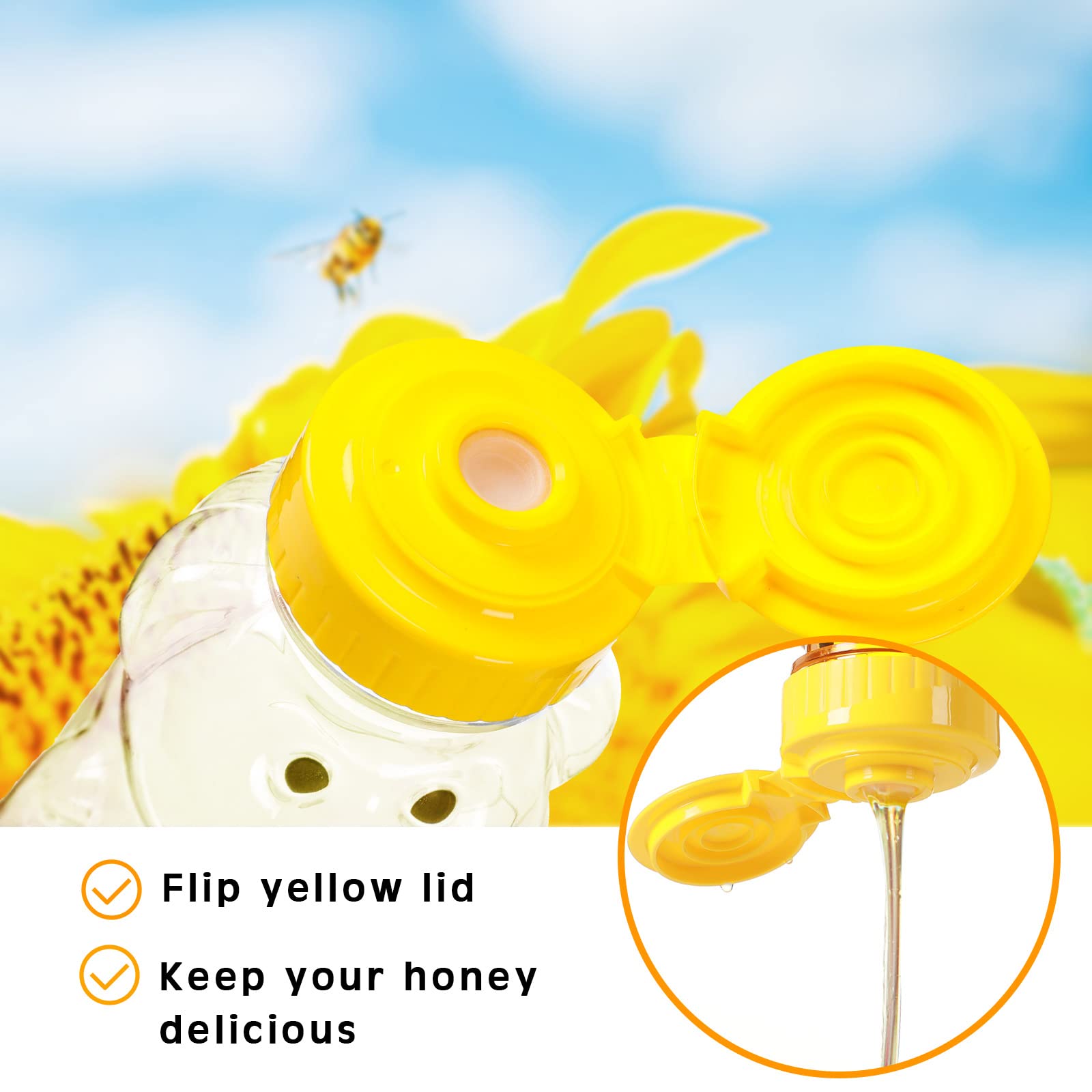 Thenshop bear bottle suitable for syrup storage and quick drizzle
