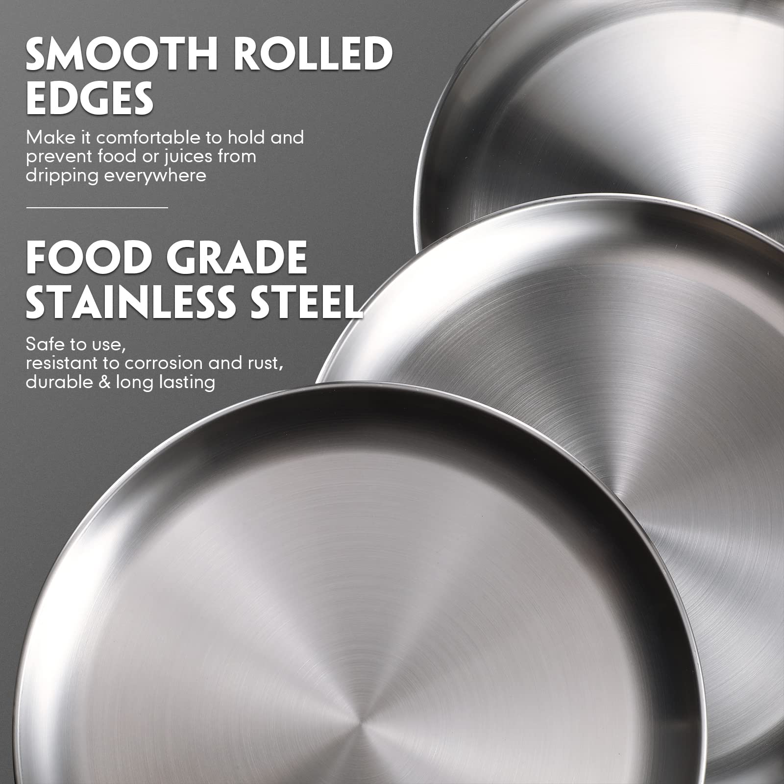 Thenshop pizza pan with durable thick edge, sturdy for even heat.