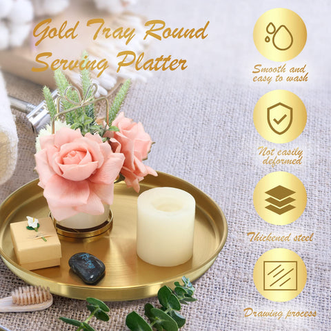 Thenshop stainless steel tray offers durable, rust-resistant storage for daily use.
