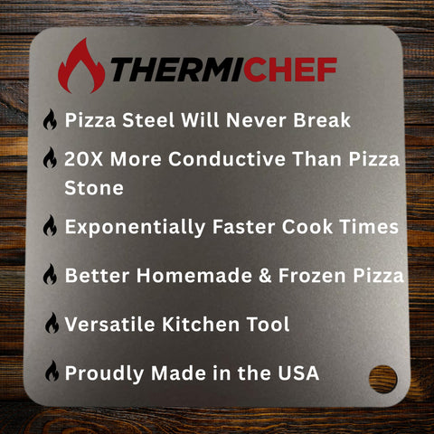 ThermiChef durable construction shown by laser-cut solid steel