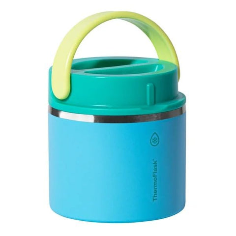 ThermoFlask built-in silicone base resting on smooth surface.