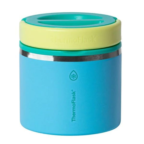 ThermoFlask powder-coat texture on 20oz jar shows durable color and grip.