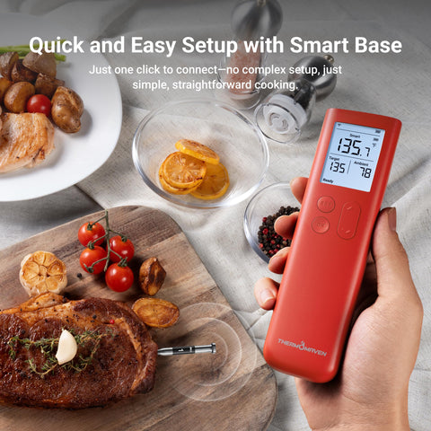 ThermoMaven app control screen lets you monitor temps remotely.