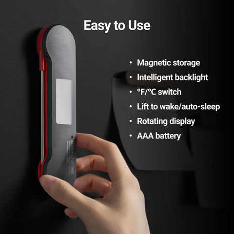 ThermoMaven F1 Pro backlit display for easy readings in any lighting