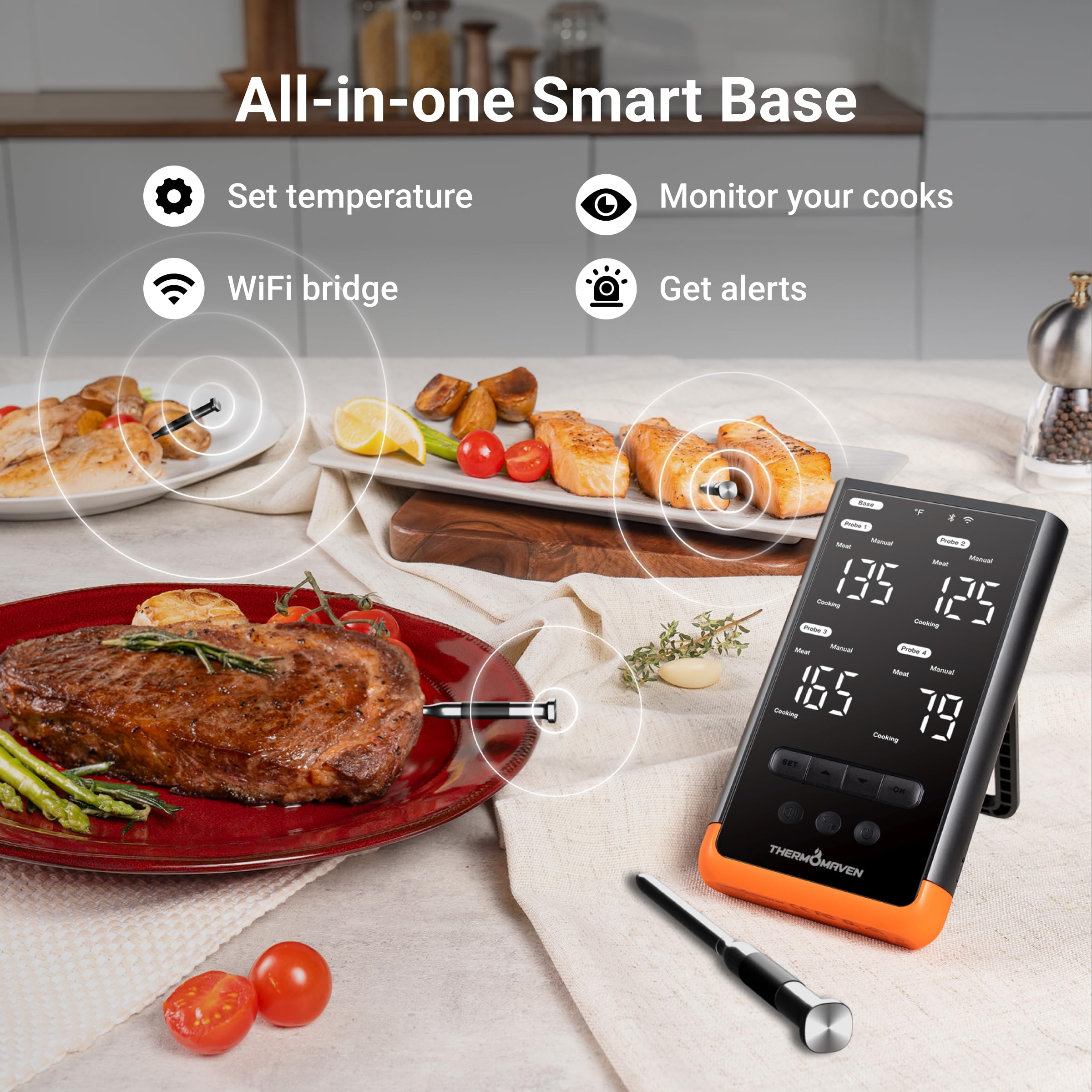 ThermoMaven G4 Sub-1G range provides dependable control across the kitchen.