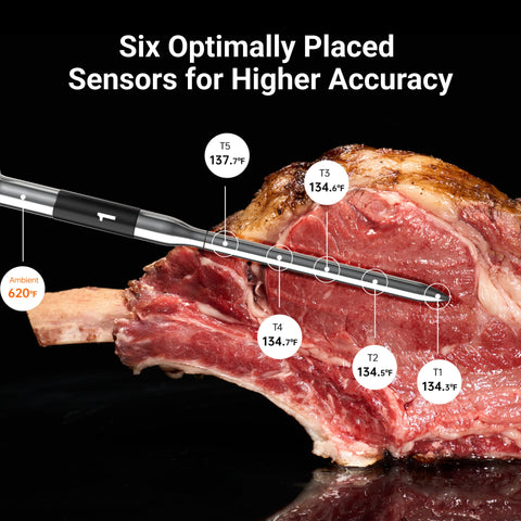 ThermoMaven P4 four probes monitoring multiple dishes simultaneously