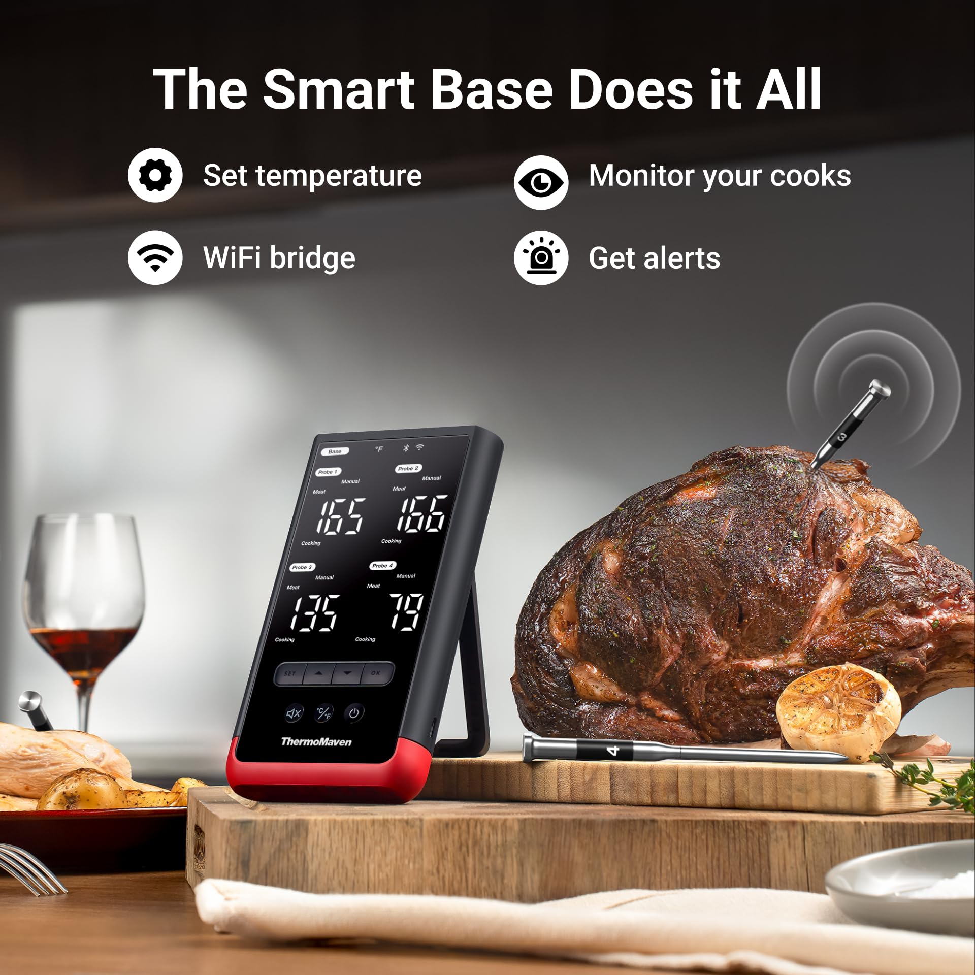 ThermoMaven P4 Wi‑Fi range enables remote monitoring from anywhere
