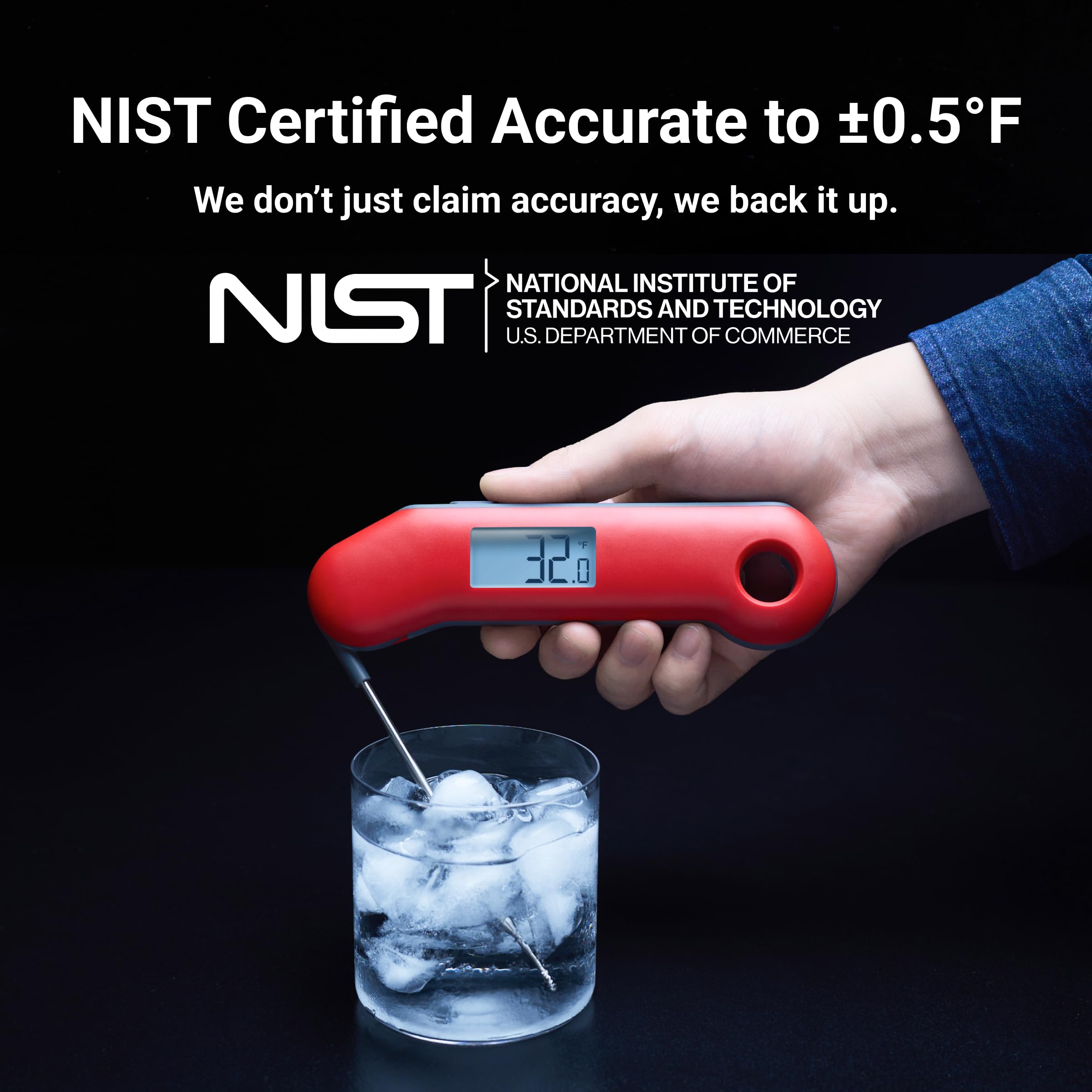 ThermoMaven Pro is NIST-certified for reliable temperature accuracy.